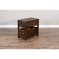 thumbnail image 3 of Sunny Designs Homestead 15" Mahogany Wood Chair Side Table in Tobacco Leaf, 3 of 5