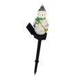 thumbnail image 3 of Luz Solar navideña para con estaca, luz navideña festiva de 43cm de altura, luces de jardín de hadas resistentes a la intemperie para jardín Muñeco de nieve shamjiam Luces de bastón de caramelo, 3 of 8