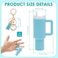 thumbnail image 2 of 10Pcs Mini Tumbler Keychain Accessories for Stanley Cup, 2 Way Cute Charms Chapstick Lip Balm Holder for Women Purse Handbag, 2 of 10