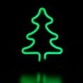 thumbnail image 5 of Northlight 9.5" Green Christmas Tree LED Neon Style Window Silhouette, 5 of 8