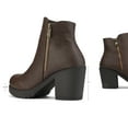 thumbnail image 4 of DREAM PAIRS Women's Low Heel Chunky Ankle Boots Winter Shoes, 4 of 5