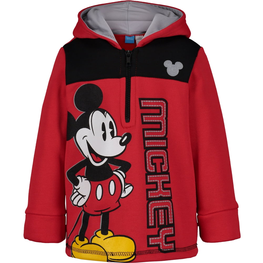 Disney - Disney Mickey Mouse Toddler Boys' Half-Zip Pullover Fleece ...