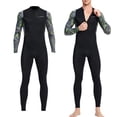 thumbnail image 3 of Super Stretch Neoprene Wetsuit, Front Zip Full Body Diving Suit, Piece for Men-Snorkeling, Scuba Diving Swimming, Surfing - XL, 3 of 6