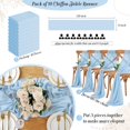 thumbnail image 3 of XINQIHANG Blue Chiffon Table Runners Wedding Decoration 10 Pieces 14x120 Inches Soft Table Runner Elegant Party Table Runner, 3 of 7