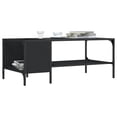 thumbnail image 1 of vidaXL Coffee Table with Rack Black 100x51x40 cm Engineered Wood, 1 of 5
