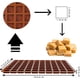 thumbnail image 2 of Moldes cuadrados de silicona para caramelos de 80 cavidades, perfectos para caramelo, chocolate, praliné, 2 of 5