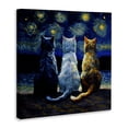 thumbnail image 3 of Stupell Industries Contemporary Van Gogh Style Cats Canvas Art, 30 x 30, by Svetlana Aleynikova, 3 of 8