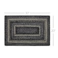 thumbnail image 5 of VHC Brands Sawyer Mill Black White Jute Rug Rect w/Pad 20x30, 5 of 7