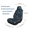 thumbnail image 5 of Sikiie Navy Blue Geometric Car Seat Covers 2PCs Front Car Seat Covers Universal fit for Most Cars SUVs and Trucks-1, 5 of 9