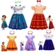 thumbnail image 2 of Vestido de princesa para niñas, Cosplay de Disney, Anime, Encanto, Isabela Madrigal, niñas, gafas de Halloween, vestido para niños zhangyuxiang unisex, 2 of 2