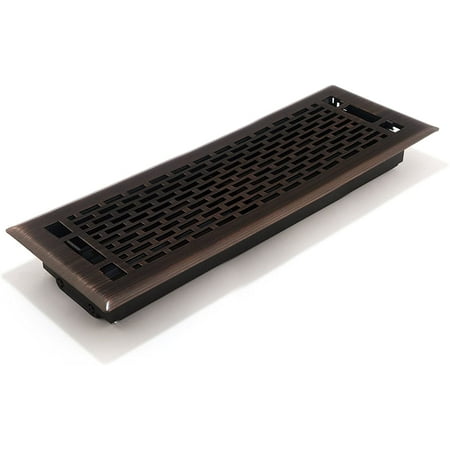 

AMFRRBMA414 Manhattan Floor Register 4-Inch x 14-Inch(Duct Opening Measurements) Light Oil-Rubbed Bronze