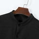 thumbnail image 4 of pstuiky camisas de manga larga para hombre, Cárdigan con capucha y botones de manga larga con cuello alto y bolsillos informales de color liso para hombre Tops casuales para hombres m, 4 of 7
