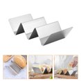 thumbnail image 3 of 2Pcs Stainless Steel Burritos Stands Taco Display Racks Holders (Steel Color), 3 of 10