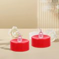 thumbnail image 1 of Gouttes de Pluie 12 Pcs Petites Bougies Électriques Rouges en Plastique Élégantes pour Anniversaire de Mariage, 1 of 8