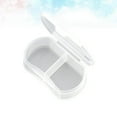 thumbnail image 3 of Miangastore Boîte à Pilules Mini à 2 Compartiments, Étui de Rangement Portable en Plastique pour Pilules et Médicaments, Contenant (Blanc), 3 of 8