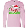 thumbnail image 3 of Inktastic Pappy Claus with Christmas Santa Hat and Snowflakes Long Sleeve T-Shirt, 3 of 5