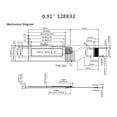 thumbnail image 4 of 0.91" OLED LCD Display Board Module 128X32 SSD1306 Pins 12 Hot M5 D6 [ψ Z3I, 4 of 9