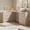 Beige, variant on FURNIWAY Black 71 Inch L Shaped Rotatable 9 Drawer Dresser, Modern Fluted Chest of Drawers with Gold Handles for Bedroom Living Room Entryway