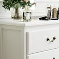 thumbnail image 5 of White Dresser for Bedroom, Modern Farmhouse Style 7 Drawer Double Dresser with Vintage Gold Antique Pulls, Dresser and Chest of Drawers, Hallway 7 Drawer Dresser, Antique White, 5 of 16
