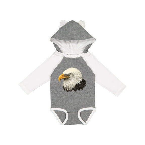 Inktastic Bald Eagle Boys or Girls Long Sleeve Baby Bodysuit