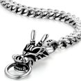thumbnail image 3 of Pulsera de dragón estilo gótico Foohvr acero inoxidable regalo, 3 of 5
