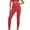 Red, variant on Timegrad Leggings for Women Athletic Belly Control Pants for Running Yoga Workout High Waist Trousers
