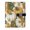 Vintage Pumpkin with Leaves, variant on Leather Notebook with Pen Holder Writing Notepad Includes 100 Pages Lined Journal Light Pink Daisies