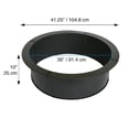 thumbnail image 3 of Blue Sky Outdoor Living 36" Round Heavy Duty Steel Fire Ring, Black, 3 of 6