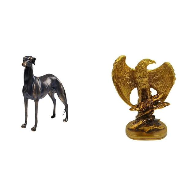 Majestuosa Escultura De Resina De Galgo, Figura De Animal, Decoración Del Hogar, Centro De Mesa, Obra De Arte Para Sala De Estar, Hotel, Oficina, Estanterías, Comedor, Navidad.