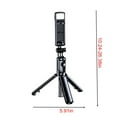 thumbnail image 3 of LACKUST Selfie Stick Tripod with LED Light, Bluetooth Selfie Stick with Detachable Remote, Foldable Phone Tripod for iPhone/Android, Portable for Vlogging Travel Live Streaming, 3 of 8