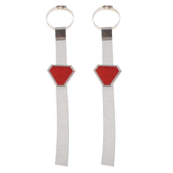 2x Correa de Alambre Electrostática de Cinturón Antiestático Universal para Automóvil, Vehículo, SUV, Conducción Segura - Rojo Yotijar Correa antiestática del coche