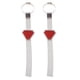 thumbnail image 1 of 2x Correa de Alambre Electrostática de Cinturón Antiestático Universal para Automóvil, Vehículo, SUV, Conducción Segura - Rojo Yotijar Correa antiestática del coche, 1 of 10