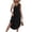 Black, variant on Womens Midi Dress Fashion V-Neck Sleeveless Casual Dresses with Pockets Summer Vacation Beach Clothes for Women