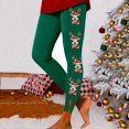 thumbnail image 1 of MKLEKYY Leggings deportivos de yoga para mujer, con estampado navideño, informales, a la moda, para levantar el trasero, 1 of 3