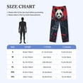 thumbnail image 4 of Naloa Red Black Eastern Panda Warrior Pajama Pants Men, PJ Bottoms, Sleep & Lounge Pants-Small, 4 of 6