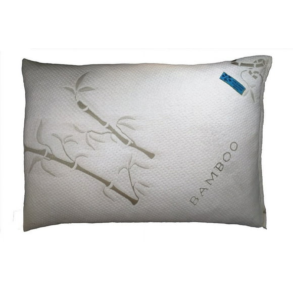Five Diamond Collection Bamboo Covered Shredded Memory Foam Pillow,Hypoallergenic and Dust Mite Resistant,100% Washable, Made in USA, (Standard)