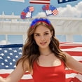thumbnail image 5 of AZXY Fourth of July Accessories,4th of July Hair Accessories,Independence Day Hair Bands for Party Supplies,Red White and Blue Patriotic Accessorie for Women Girls, 5 of 6