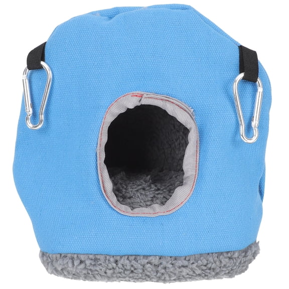 ibasenice Blue Wear Resistant Hanging Bird House Warm Parrot Nest for Indoor Outdoor Decoration