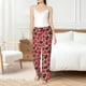 thumbnail image 4 of Fotbe Cute Tomato Pantalones de Pijama para Mujer, Pantalones de Dormir, Pantalones Pj con Cordón y Bolsillos-Large, 4 of 6