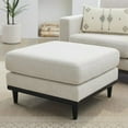 thumbnail image 6 of Better Homes & Gardens Springwood Square Wood Frame Ottoman, Charcoal Finish, 6 of 6