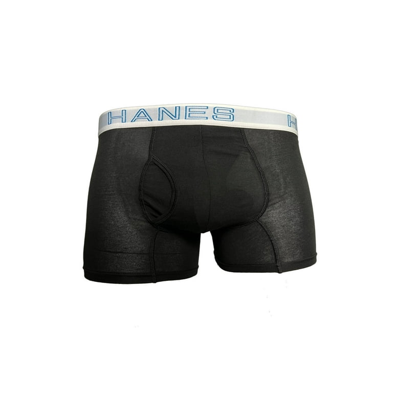 Hanes Explorer Men's Trunks Underwear, Brown/Black, 2-Pack