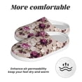 thumbnail image 6 of Wukai Rose Flowers Print Women's Indoor Bedroom Slipper Slip On Shoes, Unisex House Shoes with Anti-Skid Sole for Men, Gift for Women Men-35/36, 6 of 7