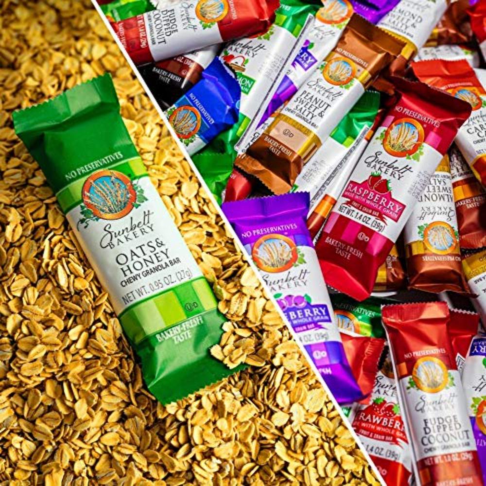 Sunbelt Bakery Oats & Honey Chewy Granola Bars, 1.0 oz Bars, 80 Count