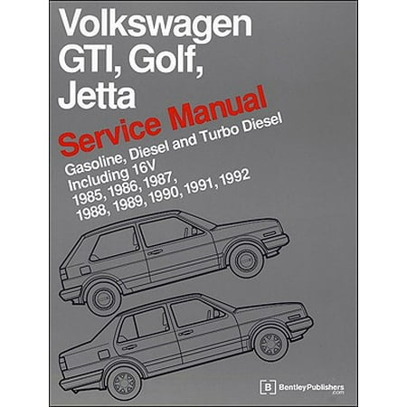 - Volkswagen GTI, Golf, and Jetta Service Manual : 1985, 1986, 1987, 1988, 1989, 1990, 1991, 1992: Gasoline, Diesel and Turbo Diesel, Including 16V