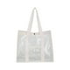 thumbnail image 2 of Bolsa transparente aprobada por el estadio | Bolso de PVC transparente - Gran 15,8x12,6x7,9 pulgadas | Mangos reforzados, negro beige | Certificado en Seguridad | Concierto de Viaje a la Playa, 2 of 6