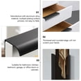 thumbnail image 4 of GOOHOCHY 10pcs de dedo oculto tirón mango gabinete creativo tira el toque de dedo de montaje negro, 4 of 7