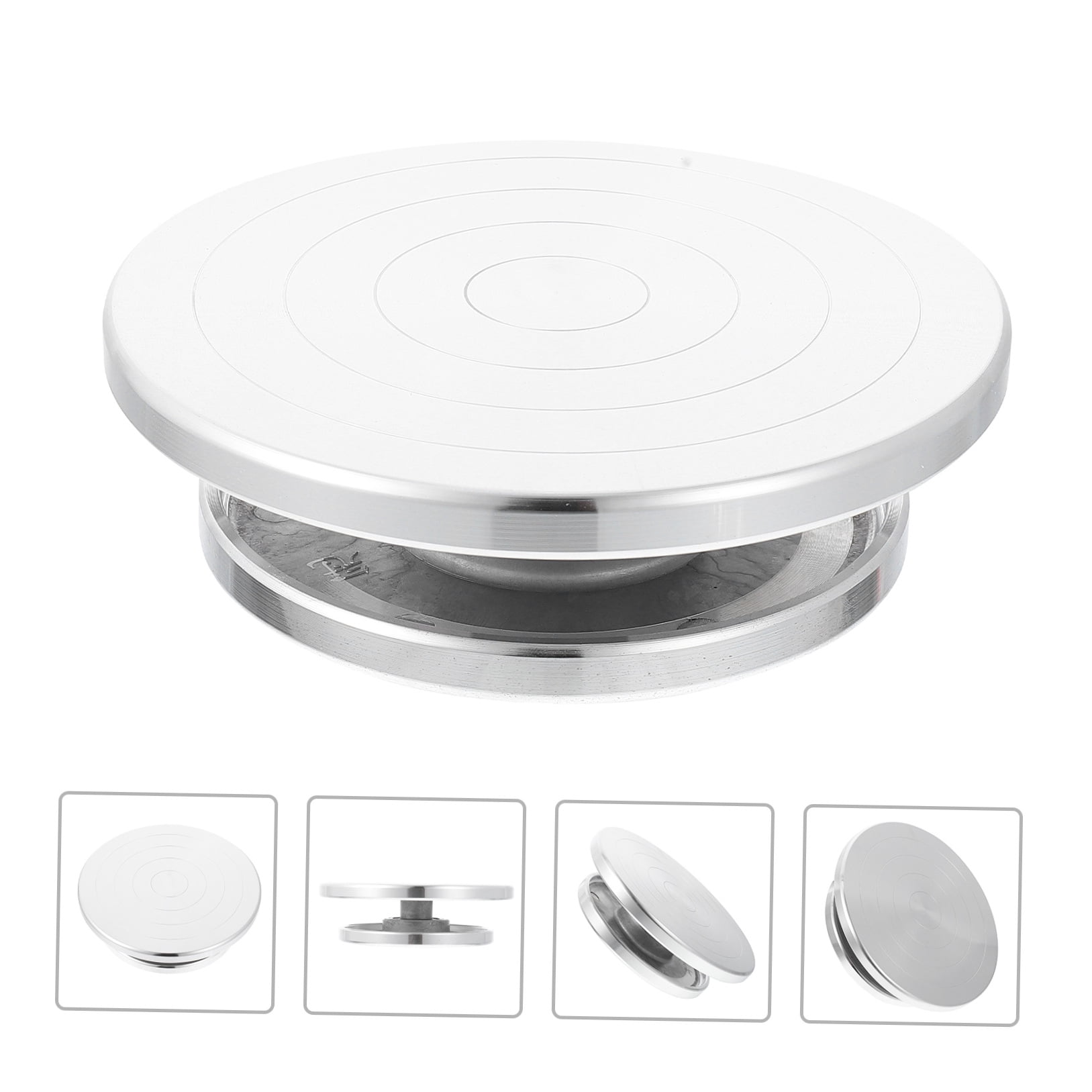 BESTOYARD Sculpting Tools Turntable Aluminum Alloy Silver 1Set for Clay Crafting