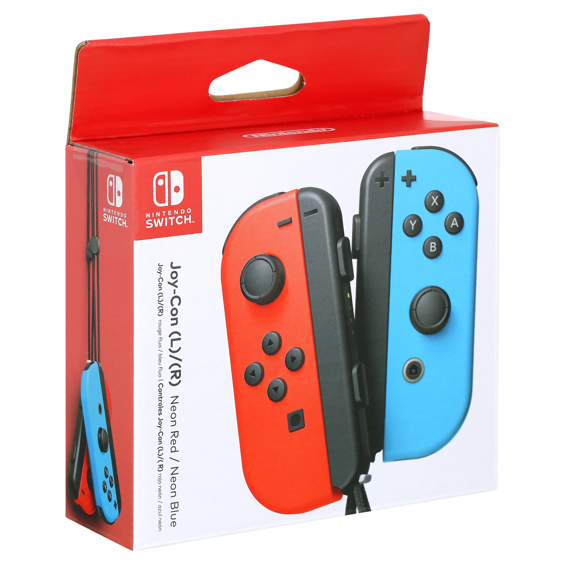 Nintendo Switch - Joy-Con (L/R) - Left Neon Red/ Right Neon Blue Controllers - image 5 of 6