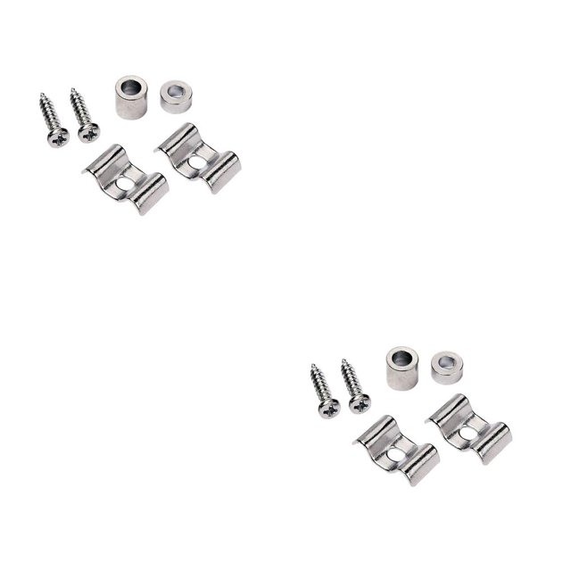 Sonducket 2 uds cuerda de guitarra eléctrica retenedor de árbol cuerda de guitarra árbol retenedores de Metal accesorio de instrumento musical, plata plata 2piezas Sonducket CBP143165