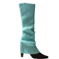 thumbnail image 2 of ITFABS Women Leg Warmers, Solid Color/Rainbow Stretch Knitted High Socks, 2 of 9